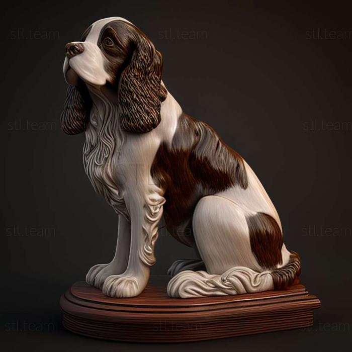 3D модель Собака англійський спрингер спаніель (STL)